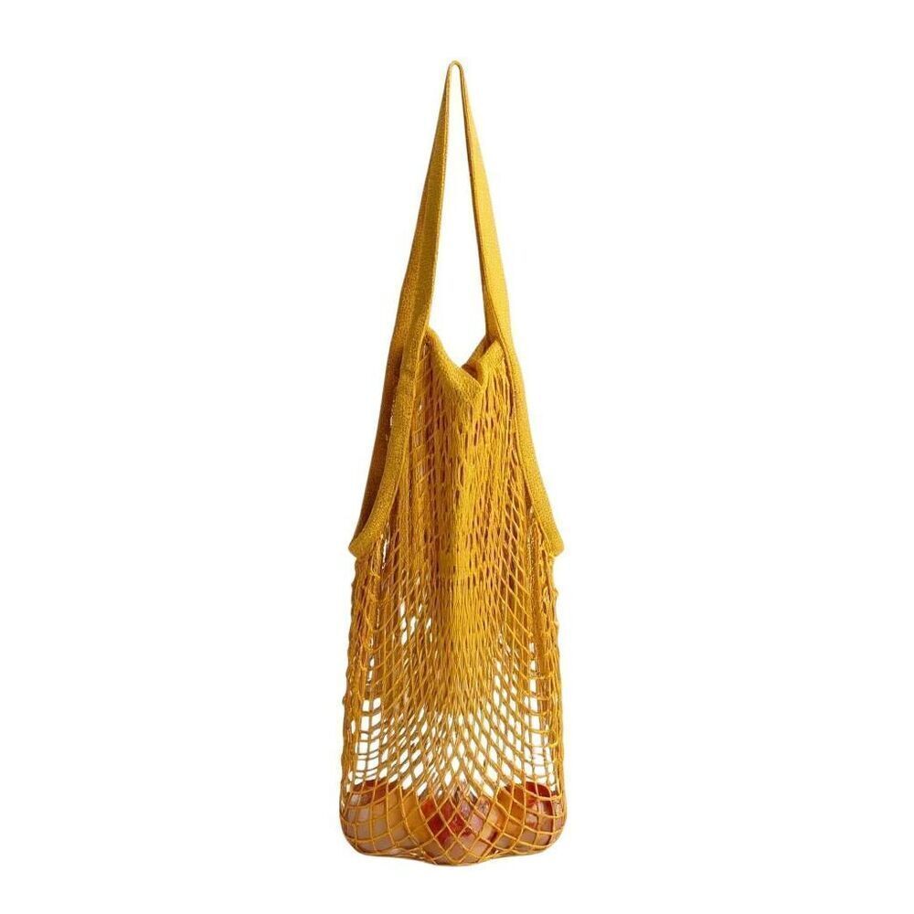Graf Lantz Ami Net Market Tote Dijon Yellow Eco-Friendly Beach Bag, Made in USA
